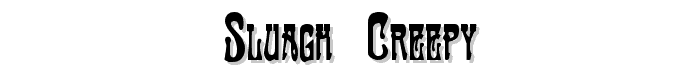 Sluagh  Creepy font